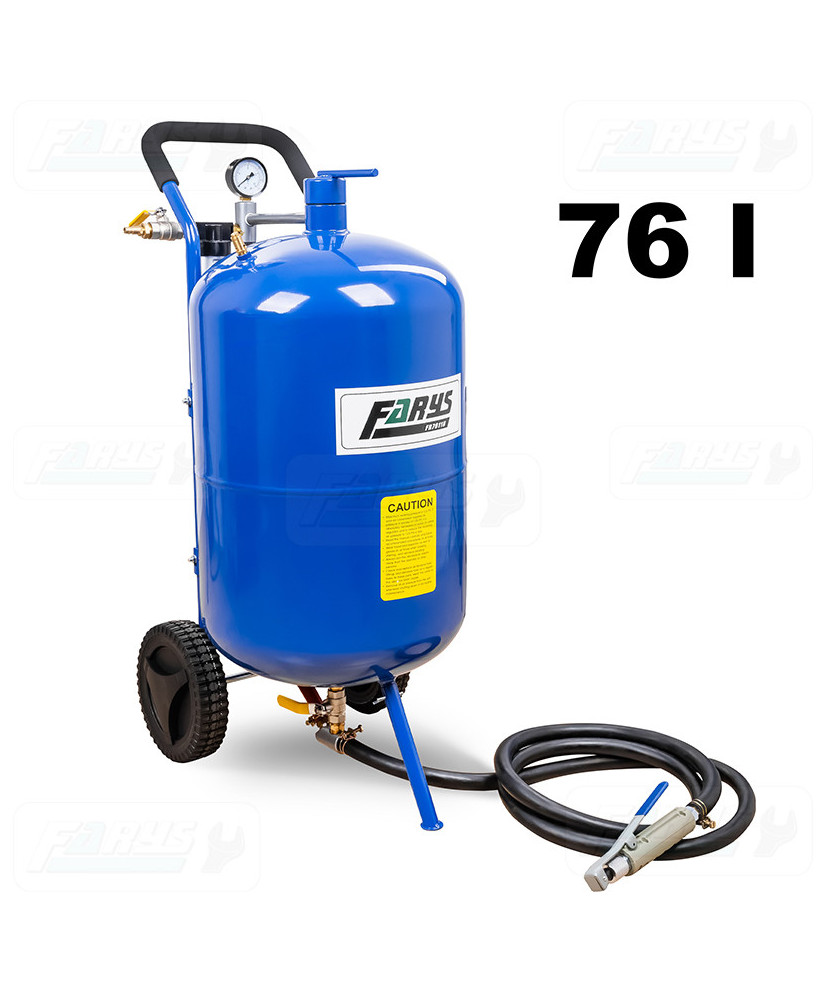 Piaskarka syfonowa 76l z zaworami i wężem 1/2" FR7011N OUTLET