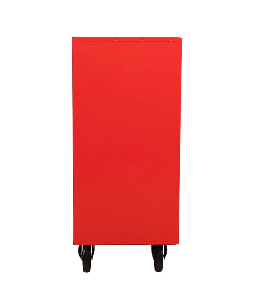 Czerwona szafka warsztatowa mobilny wózek narzędziowy 7 szuflad FR4027C OUTLET