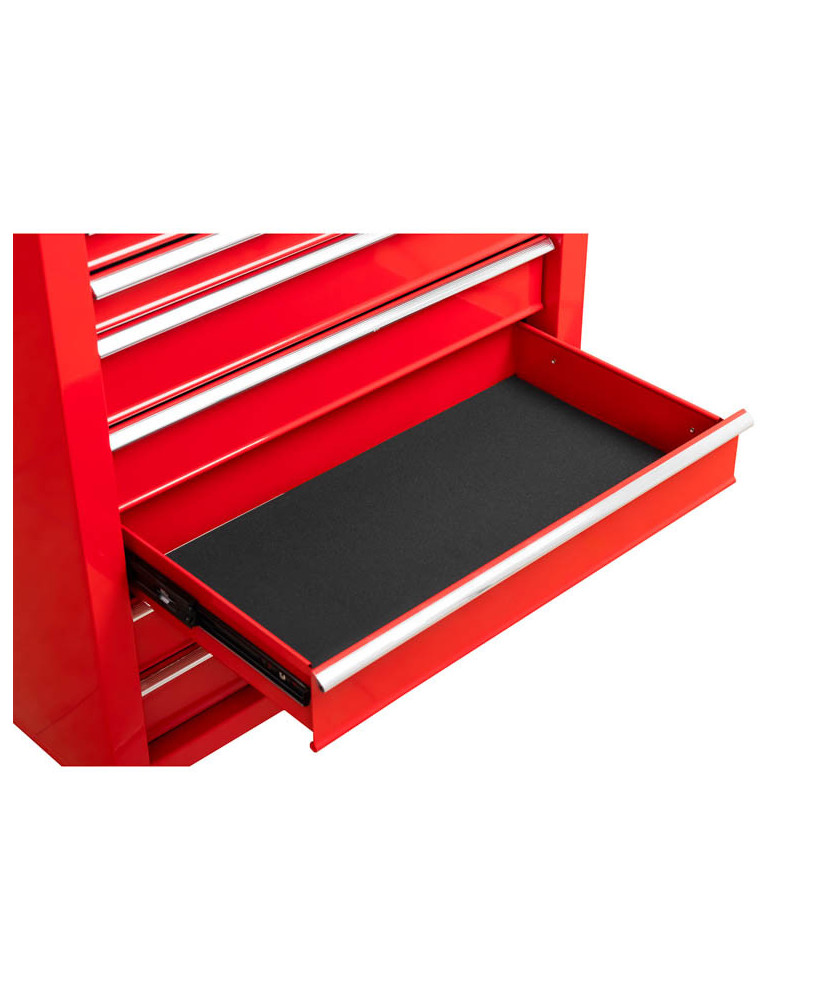 Czerwona szafka warsztatowa mobilny wózek narzędziowy 7 szuflad FR4027C OUTLET