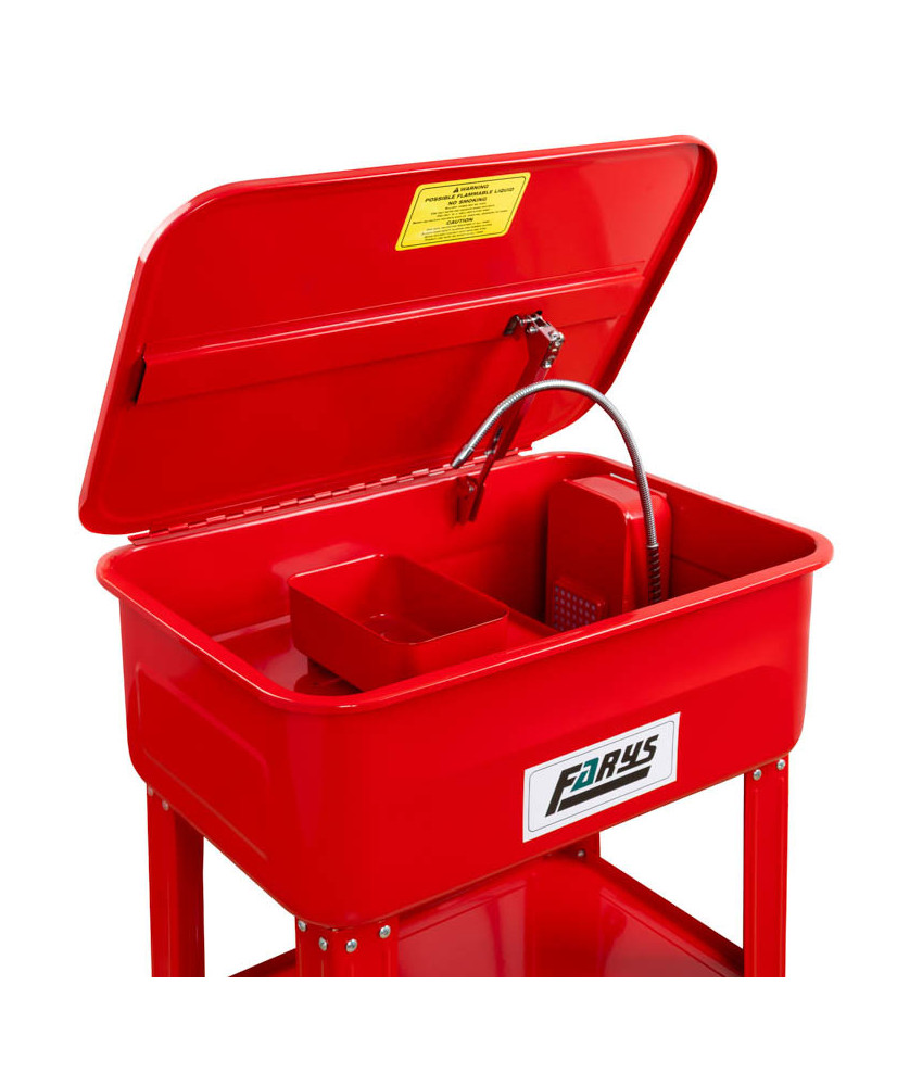 Myjka warsztatowa profesjonalna czerwona 80L FR8000 OUTLET