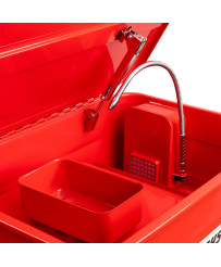 Myjka warsztatowa  czerwona 80L + spryskiwacz FR8000