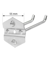 Haczyk do ścianki perforowanej podwójny dł 9cm FR3942