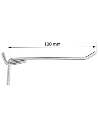 Haczyk na ściankę, tablicę, szafkę narzędziową 10 cm FR3925