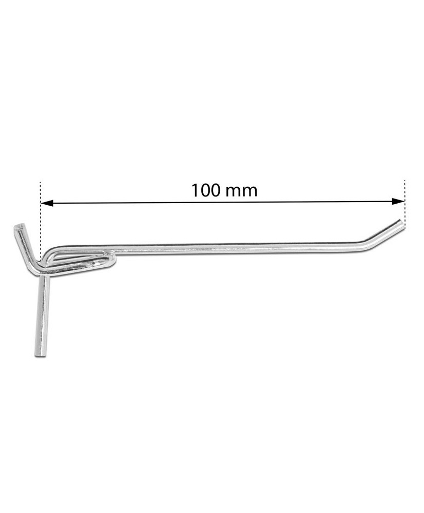 Haczyk na ściankę, tablicę, szafkę narzędziową 10 cm FR3925