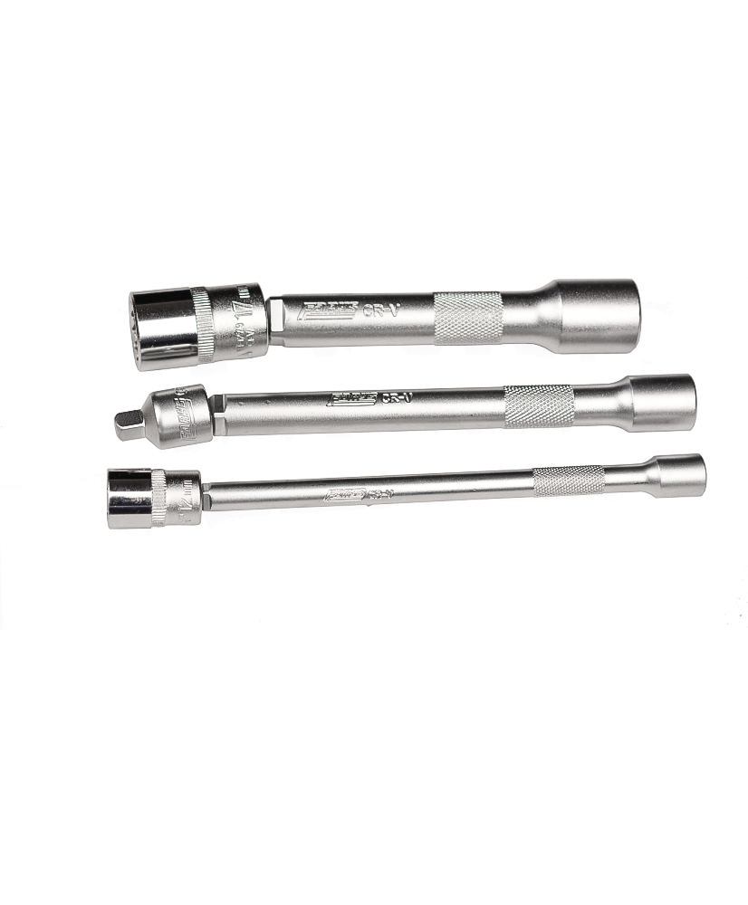 Zestaw przedłużek uchylnych długich 1/4" 3/8" 1/2"  FR2611