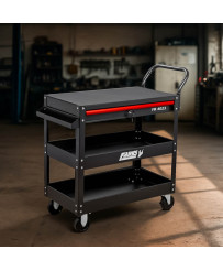 wózek warsztatowy serwisowy z trzema półkami