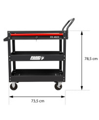 wózek warsztatowy serwisowy z trzema półkami