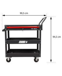 wózek warsztatowy serwisowy z trzema półkami