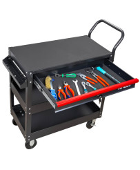 wózek warsztatowy serwisowy z trzema półkami