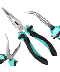 Szczypce wydłużone wygięte odgięte 200 mm FR00546