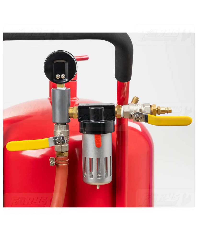 Piaskarka syfonowa 76l z zaworami i wężem 1/2" FR7011C - OUTLET