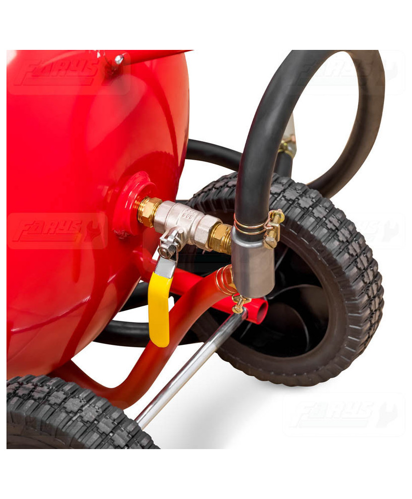 Piaskarka syfonowa 76l z zaworami i wężem 1/2" FR7011C - OUTLET