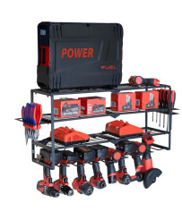 Wieszak z półka na elektronarzędzia mocny duży XXL Makita Milwaukee FR9262