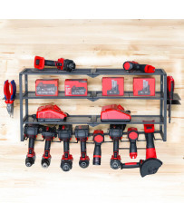 Wieszak z półka na elektronarzędzia mocny duży XXL Makita Milwaukee FR9262