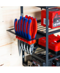 Wieszak z półka na elektronarzędzia mocny duży XXL Makita Milwaukee FR9262