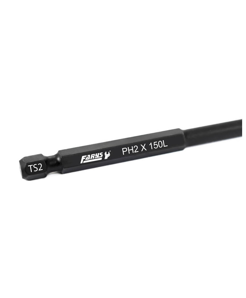 10x Bity WKRĘTARKI MAGNETYCZNE PH2 150 mm Końcówki wkrętakowe Groty FR2356