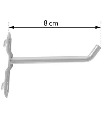 Haczyk do ścianki perforowanej 45st. średni dł 8cm FR3931