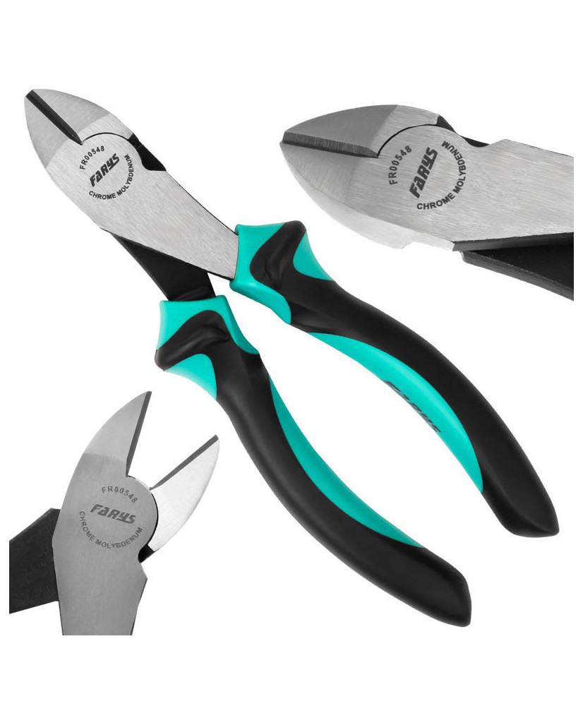 Szczypce tnące boczne wzmocnione do ciężkich prac 180 mm FR00548