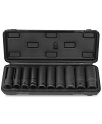 Nasadki udarowe długie 10-24 mm 10 szt. Farys FR2561