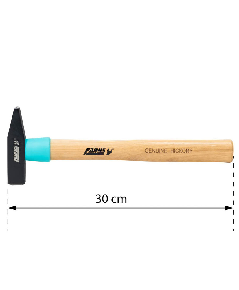 Zestaw młotków ślusarskich z drewnianym trzonkiem młotki 300g, 500g, 800g - FR9762, FR9764, FR9766