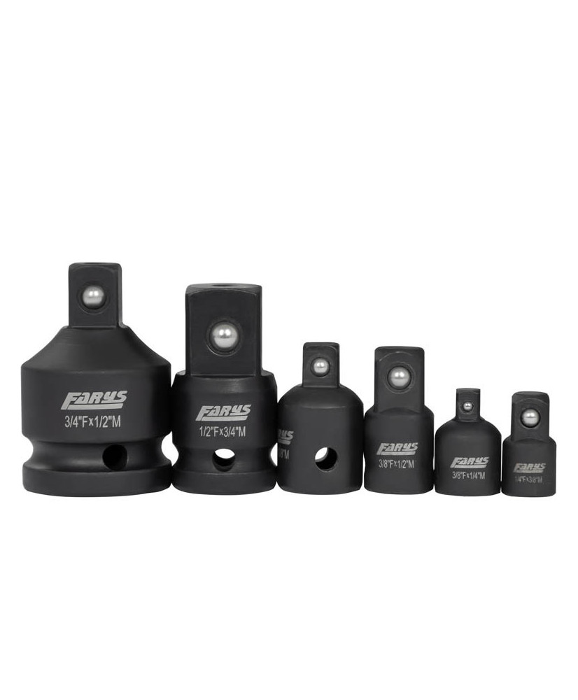 Redukcje udarowe udarowa 1/4, 3/4, 1/2, 3/8 6el Farys FR2346