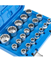 Zestaw nasadek spline nasadki VARIO PLUS 8-32mm 1/2' 19szt FR2066N