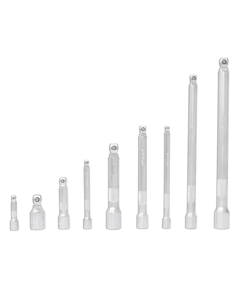 Przedłużki uchylne zestaw 1/2" 3/8" 1/4" 9el. FR2555