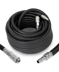 Wąż pneumatyczny gumowy okuty 15m / FI 16x9,5 mm do kompresora FR7410