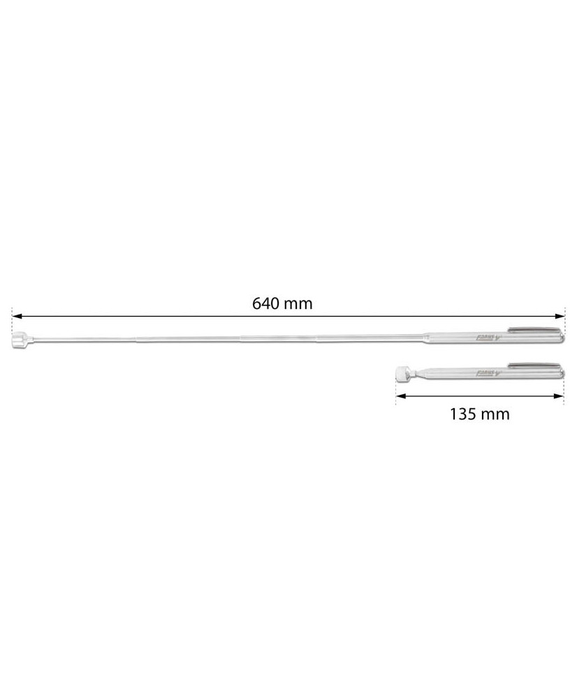 CHWYTAK MAGNETYCZNY TELESKOPOWY 135-640mm MOCNY MAGNES HOGERT FR9303