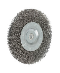 Szczotka tarczowa z trzpieniem 100 mm, drut stalowy FR9403