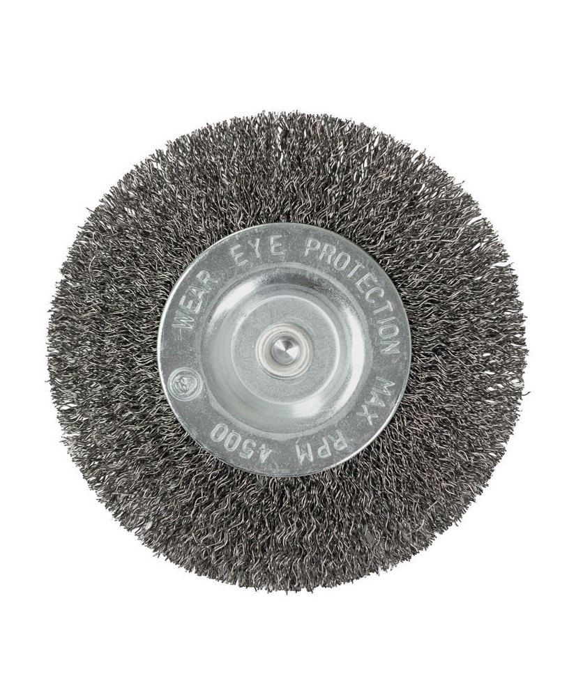 Szczotka tarczowa z trzpieniem 75 mm, drut stalowy 0.3 mm FR9402