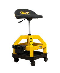 Stołek taboret warsztatowy masywny siedzisko na kółkach obrotowy FR9228