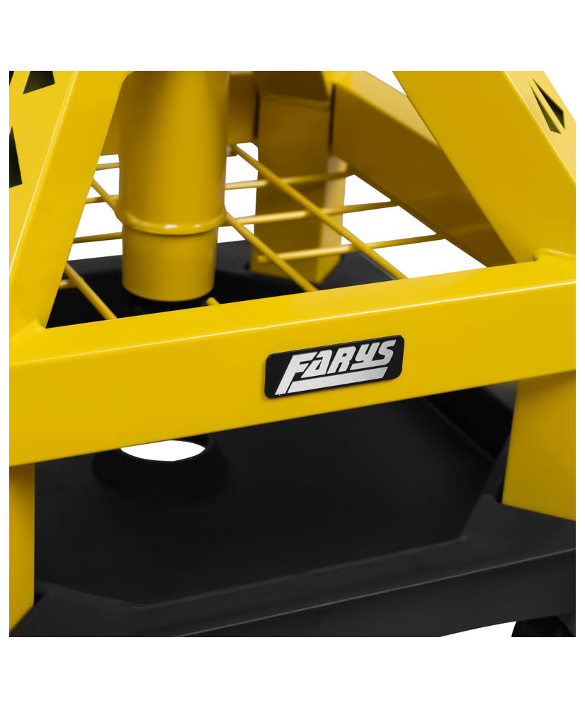 Stołek taboret warsztatowy masywny siedzisko na kółkach obrotowy FR9228