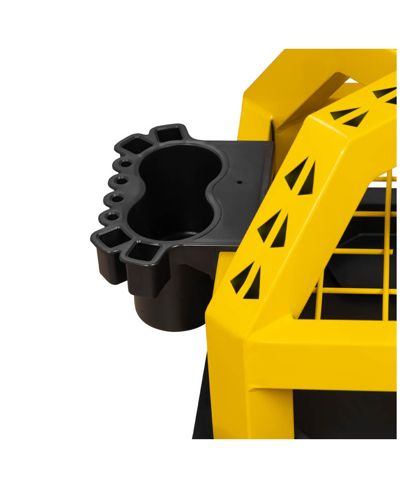 Stołek taboret warsztatowy masywny siedzisko na kółkach obrotowy FR9228