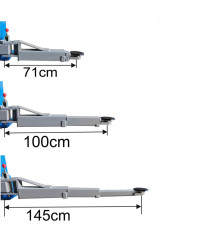 Podnośnik dwukolumnowy automat 4t FR5071P + olej + smary +kotwy