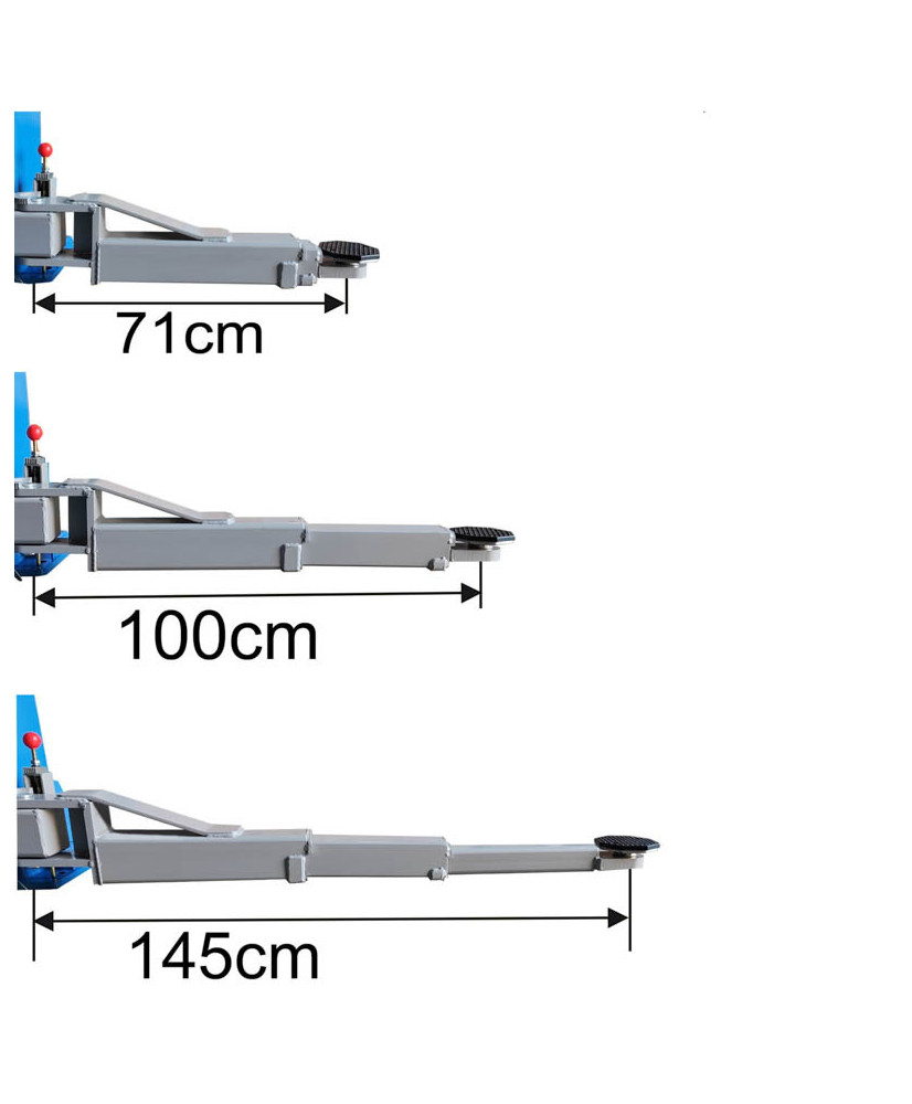 Podnośnik dwukolumnowy automat 4t FR5071P + olej + smary +kotwy