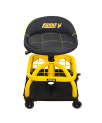 Stołek taboret warsztatowy siedzisko obrotowe na kołach z hamulcem FR9227