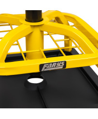 Stołek taboret warsztatowy siedzisko obrotowe na kołach z hamulcem FR9227