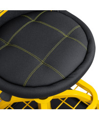 Stołek taboret warsztatowy siedzisko obrotowe na kołach z hamulcem FR9227