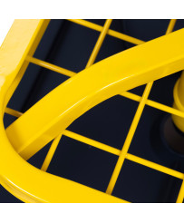 Stołek taboret warsztatowy siedzisko obrotowe na kołach z hamulcem FR9227