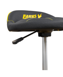 Stołek taboret warsztatowy siedzisko obrotowe na kołach z hamulcem FR9227