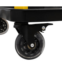 Stołek taboret warsztatowy siedzisko obrotowe na kołach z hamulcem FR9227