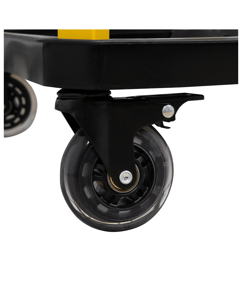 Stołek taboret warsztatowy siedzisko obrotowe na kołach z hamulcem FR9227