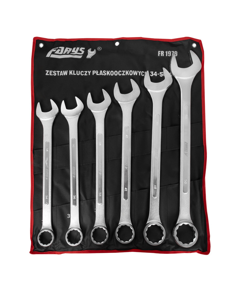 KLUCZE PŁASKO-OCZKOWE 34-50mm PŁACHTA 6el FR1979