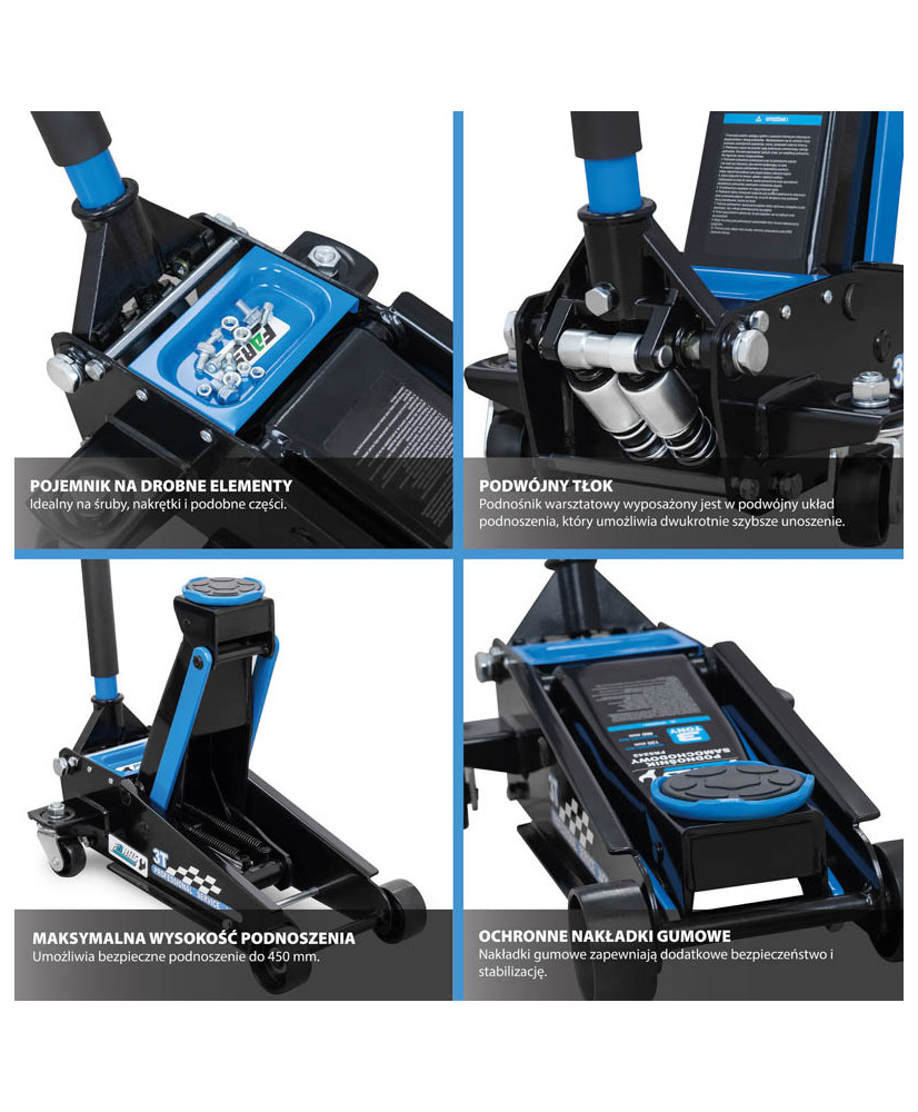 Podnośnik warsztatowy samochodowy lewarek żaba 3t FR5242 Promocja