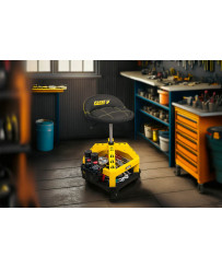 Stołek taboret warsztatowy masywny siedzisko na kółkach obrotowy FR9228