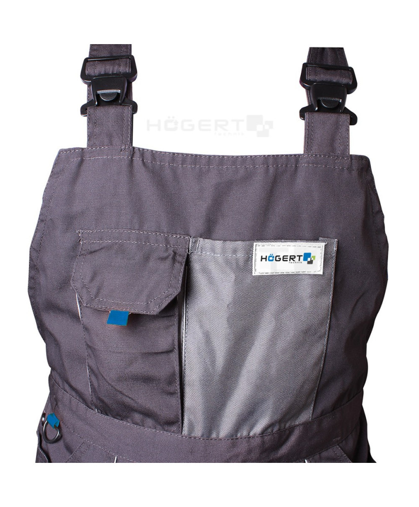 Spodnie robocze ochronne z szelkami Hogert 2XL (58) HT5K270-2XL-SLIM