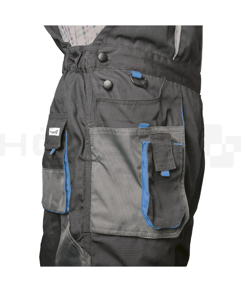 Spodnie robocze ochronne z szelkami Hogert 2XL (58) HT5K270-2XL-SLIM