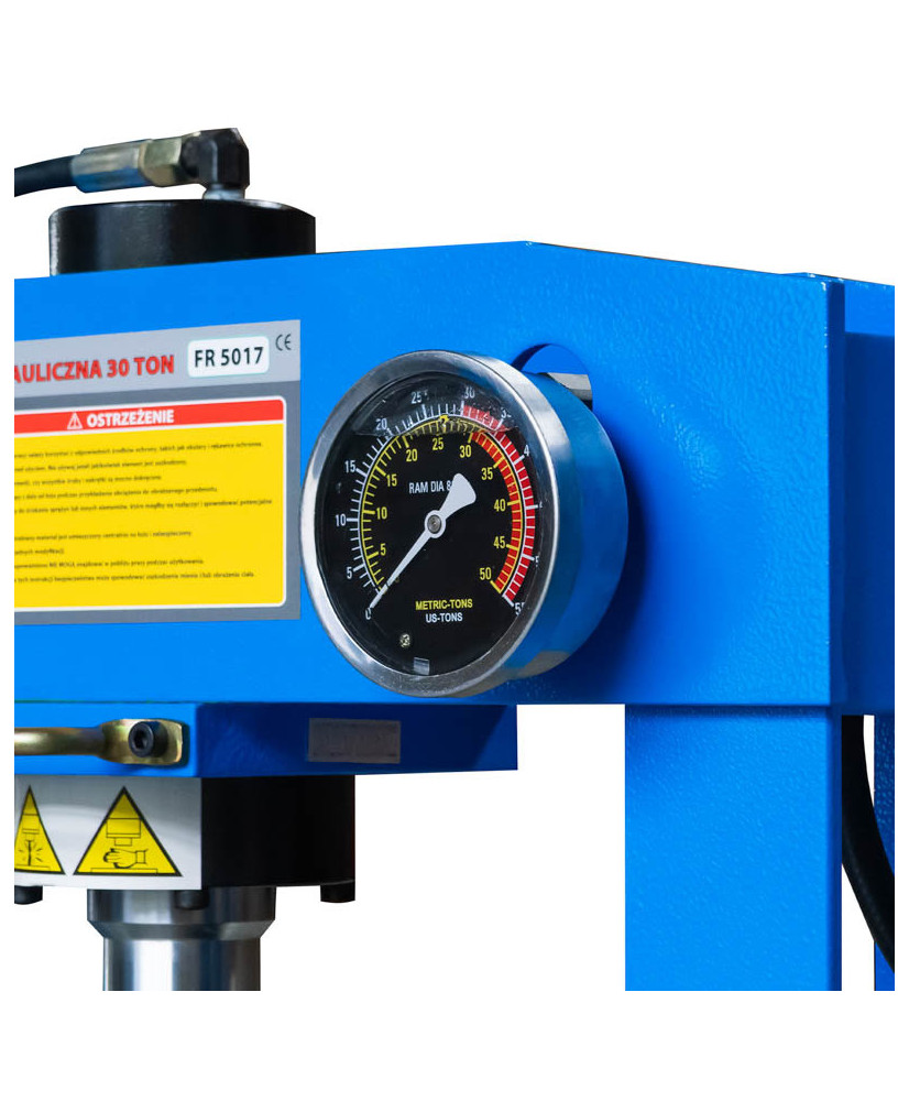 Prasa warsztatowa hydrauliczna spawana 30t z nożna szybka FR5017