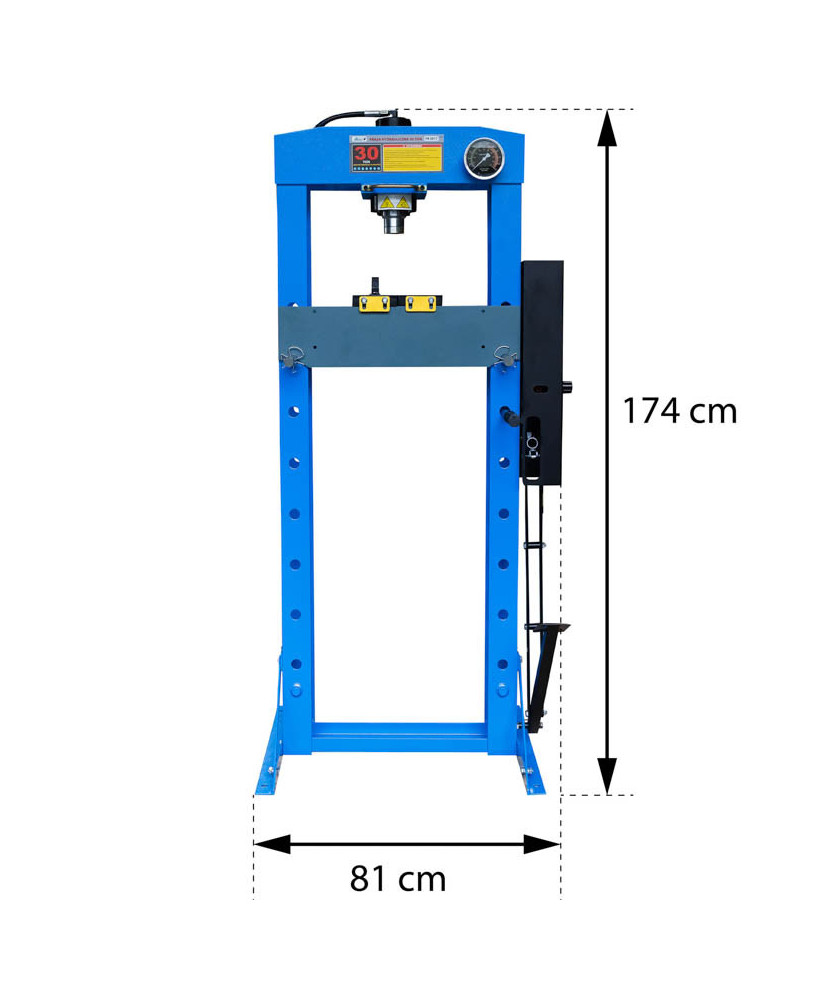 Prasa warsztatowa hydrauliczna spawana 30t z nożna szybka FR5017